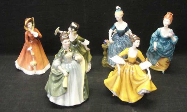 Appraisal: ROYAL DOULTON Figurines Ladies in Gowns HN HN HN HN