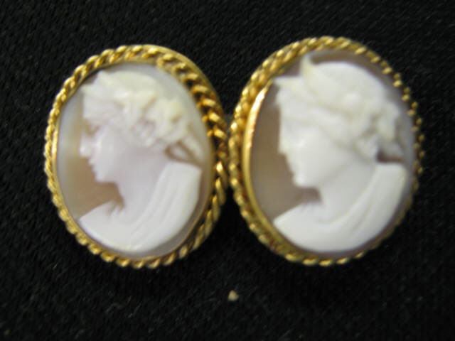 Appraisal: Victorian Cameo Brooch double portraits of maidens in gold filled