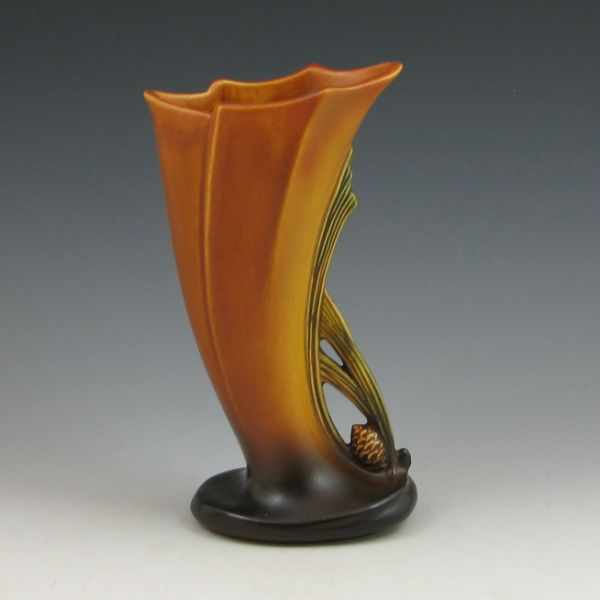 Appraisal: Roseville brown Pine Cone vase Marked Roseville USA - ''