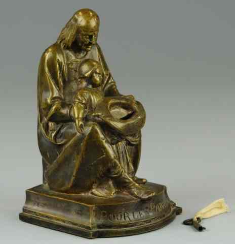 Appraisal: THE BEGGER AND CHILD STILL BANK France rare example made