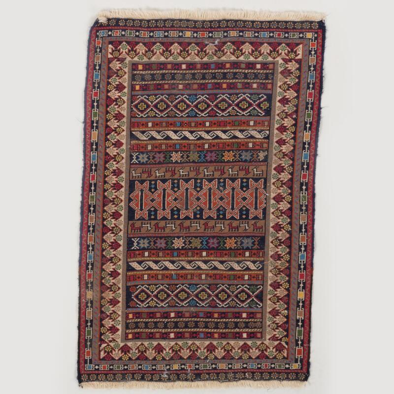 Appraisal: Two South Persian Qashqa'i Rugs Approximately ft in x ft