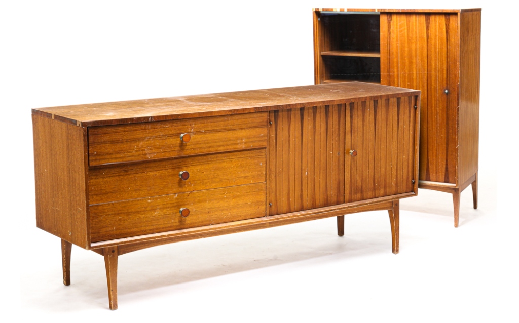 Appraisal: TWO PIECES OF AMERICAN LANE FURNITURE Mid th century mixed