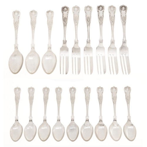 Appraisal: A set of twelve Elizabeth II silver coffee spoons and