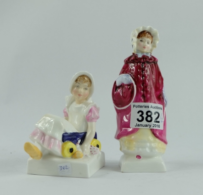 Appraisal: Royal Doulton Figures Nell HN crack to base and Georgia