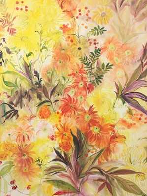 Appraisal: Marion Bryson American Cleveland act 's- 's Yellow and Orange