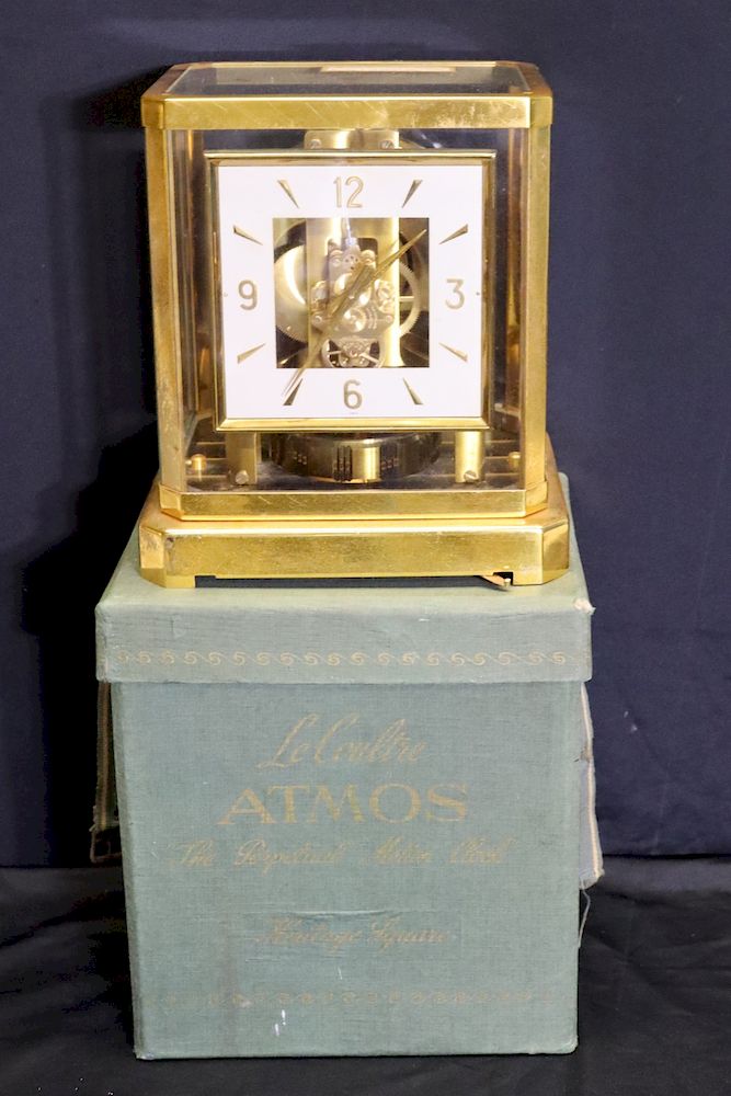 Appraisal: Jaegar Lecoultre Atmos Clock In Original Box Nice original clock