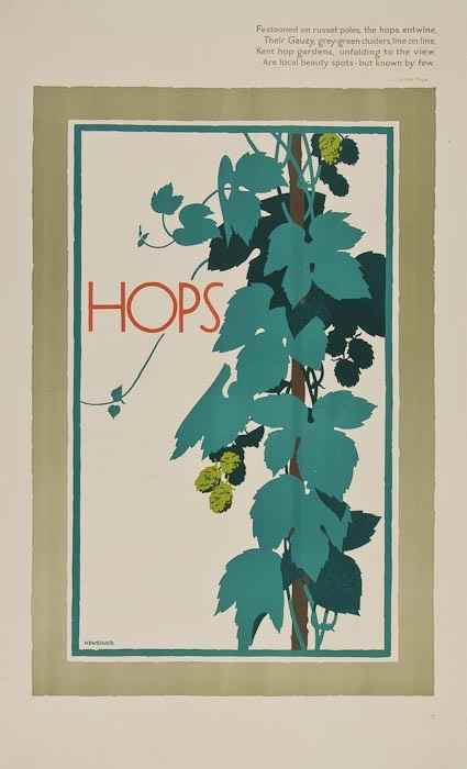 Appraisal: NEWBOULD Frank HOPS London Underground lithograph in colours printed by