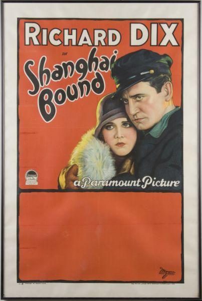 Appraisal: Shanghai Bound Paramount Poster one sheet Luther Reed directed this