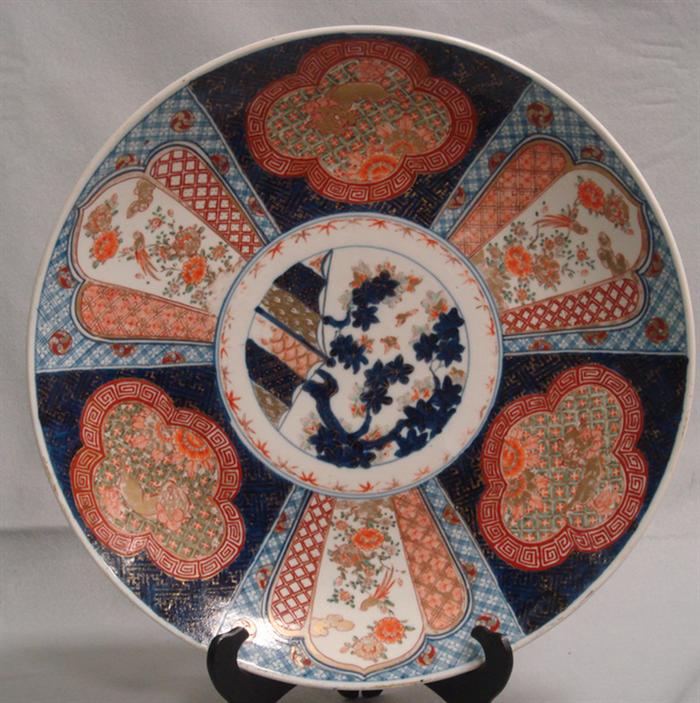 Appraisal: Imari porcelain charger d no damage noted Estimate -