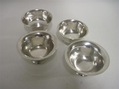 Appraisal: Four American small sterling silver candy bowlsmid th century