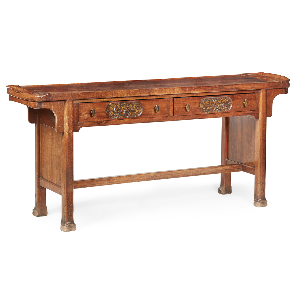 Appraisal: WHYTOCK AND REID MAHOGANY PARCEL GILT WALNUT AND MAHOGANY SIDE