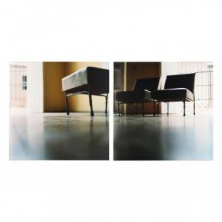 Appraisal: Elisa Sighicelli Italian b Chairs C-print on lightbox two parts