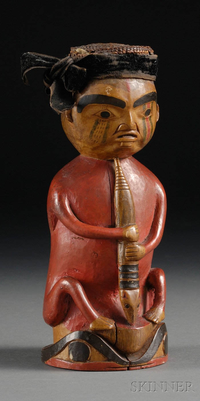 Appraisal: Northwest Coast Carved Wood Shaman Figure Tlingit c last quarter