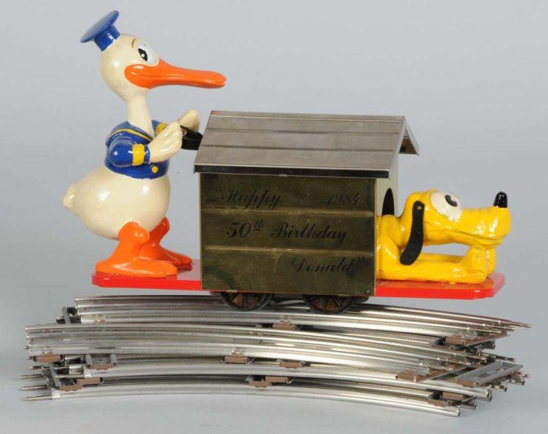 Appraisal: Pride Lines Donald Duck Handcar in OB Description Includes original