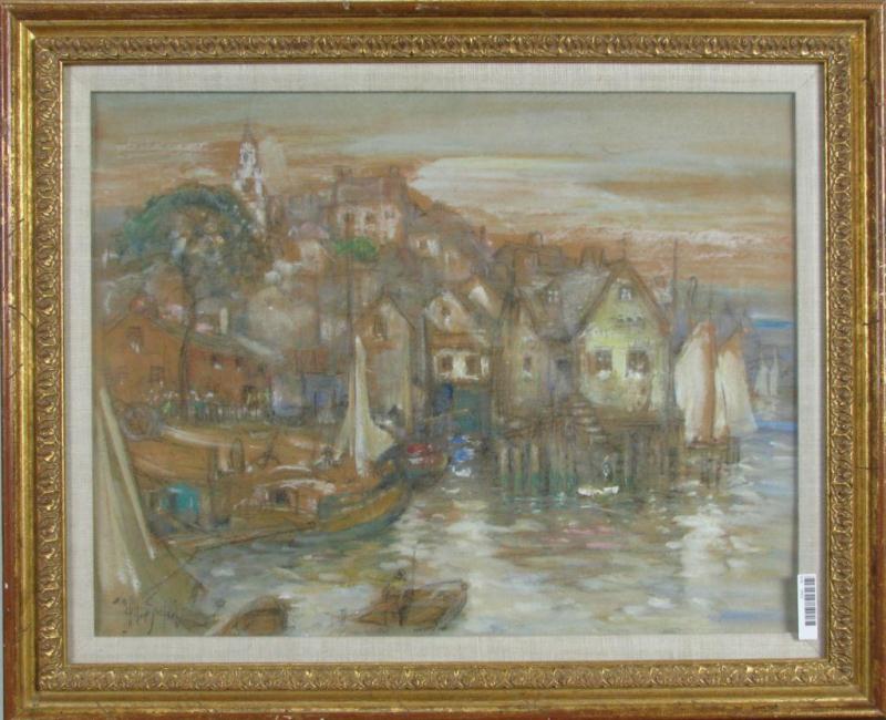 Appraisal: John Albert Seaford IN MA - X gouache signed lower