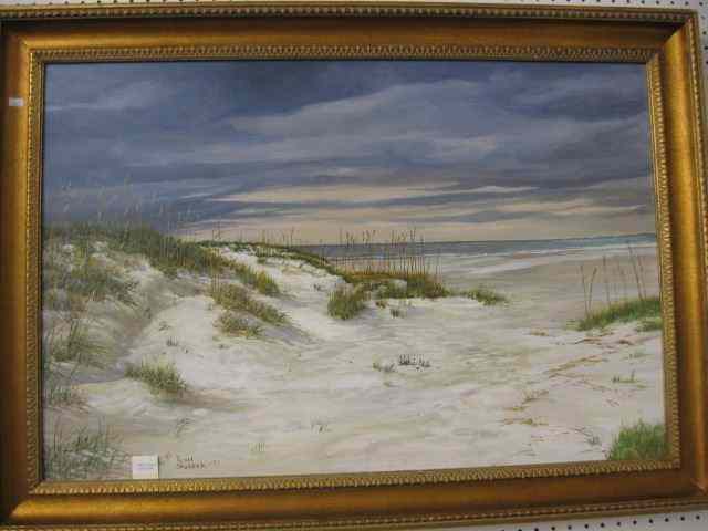 Appraisal: Pearl Sheldrick Oil Sand Dunes image area '' x ''