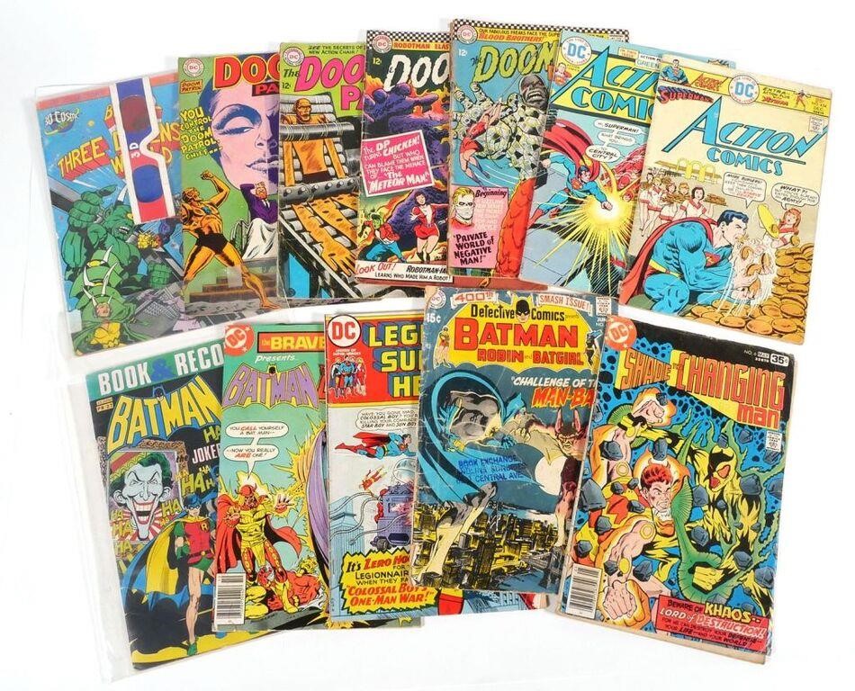 Appraisal: VINTAGE BRONZE AGE DC COMICSLot of comics including Batman Book