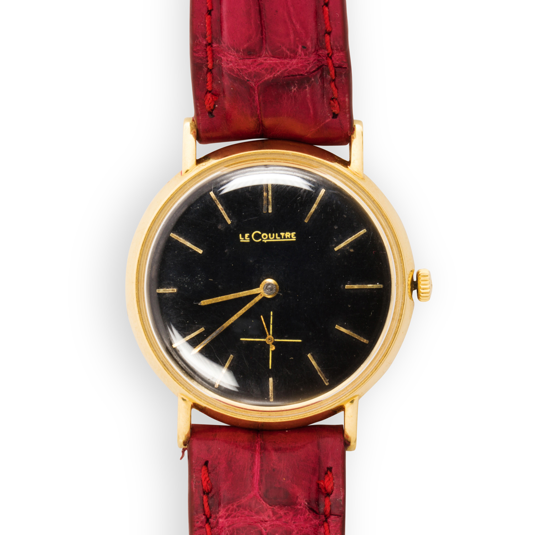 Appraisal: AN EIGHTEEN KARAT GOLD WRISTWATCH LE COULTRE An eighteen karat