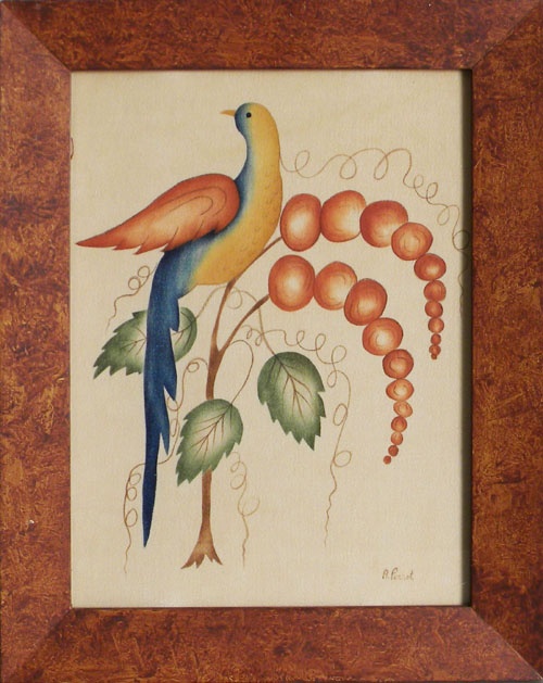 Appraisal: Oil on velvet theorem signed A Perrot x together with