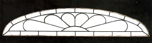 Appraisal: A group of four leaded glass windows height of largest