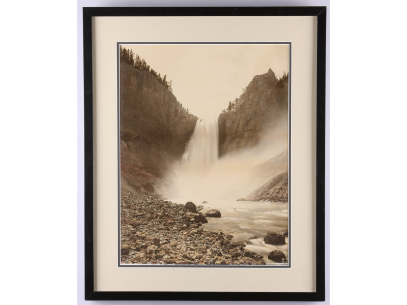 Appraisal: F Jay Haynes Albumen Photograph Great Falls of the Yellowstone