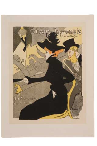 Appraisal: HENRI DE TOULOUSE-LAUTREC - DIVAN JAPONAIS x inches x cm