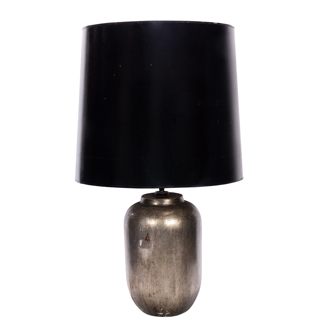 Appraisal: Manner of James Mont Table Lamps pair silver leaf plaster