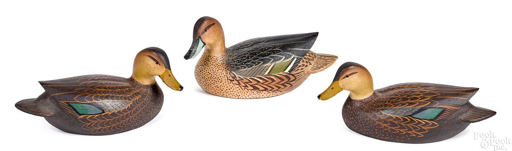 Appraisal: Three Ward Brothers carved and painted duck decoy Three Ward