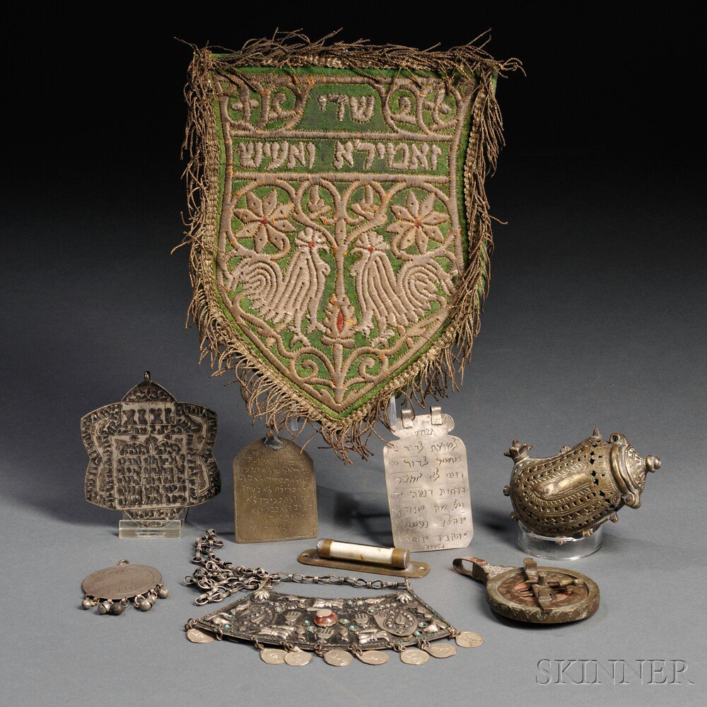 Appraisal: Group of Judaica th and th centuries comprising a small