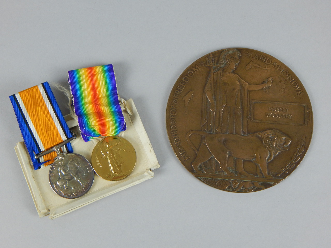 Appraisal: A First World War pair of medals the - campaign