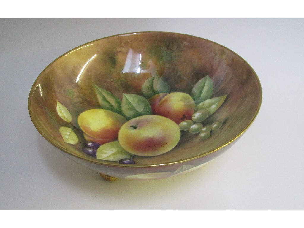 Appraisal: A Coalport Bone China bowl by Anthony Baggot painted to