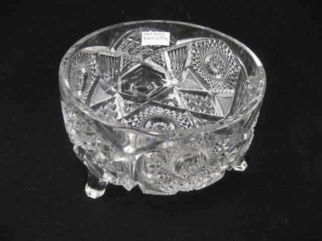 Appraisal: Imperial ''Nucut'' Pressed Glass Footed Bowl '' diameter signed excellent