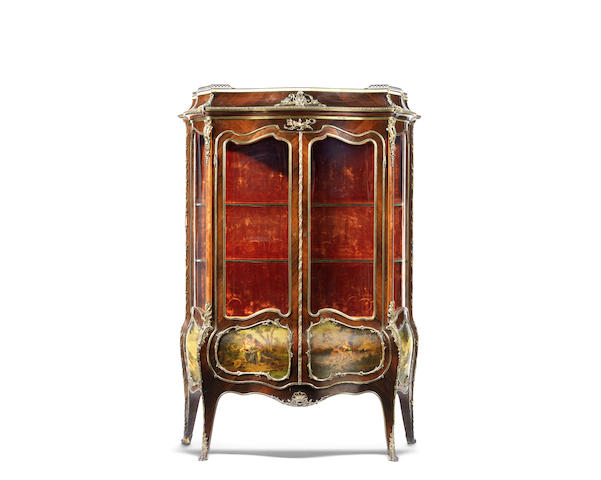 Appraisal: A French late th century Louis XV style ormolu-mounted kingwood