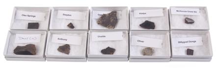 Appraisal: Micro Meteorite Collection McKenzie Draw b polished part slice g