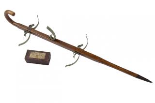 Appraisal: Pic-nic-stk System Cane- Early th Century- A great system stick