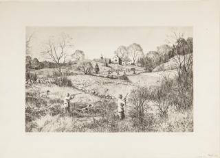 Appraisal: Aiden Lassell Ripley - Two Drypointseach by in each inscribed