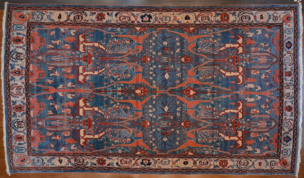 Appraisal: Turkish Azeri Carpet x fourth quarter- th century hand knotted