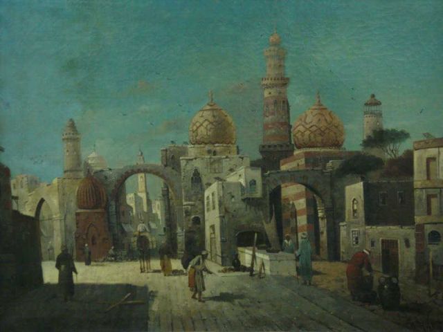 Appraisal: HUBNER Anton th C O C of Cairo Street with