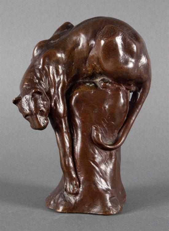 Appraisal: Anna Vaughn Hyatt Huntington American - ''Descending Panther '' bronze