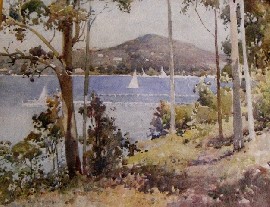 Appraisal: Charles E S Tindell - Pittwater watercolour signed titled and