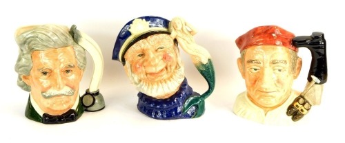 Appraisal: Three large Royal Doulton character jugs comprising Character Jugs from