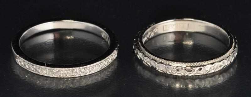 Appraisal: Lot of Diamond Wedding Bands Description Includes one K two-tone