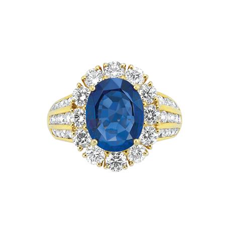 Appraisal: Gold Sapphire and Diamond Ring Van Cleef Arpels Estimate -