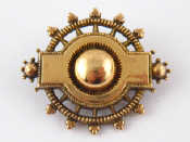 Appraisal: A Victorian carat gold cased nautical brooch designed as a