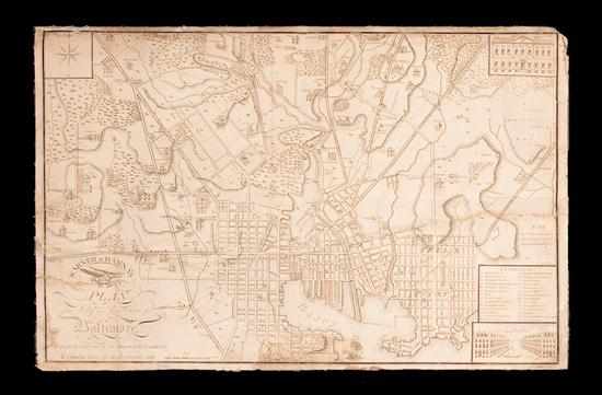 Appraisal: Map ''Plan of the City Environs of Baltimore '' Baltimore