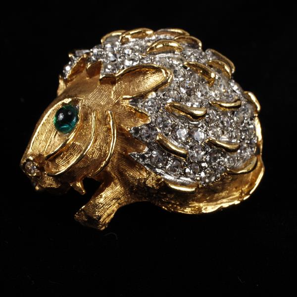 Appraisal: Kenneth J Lane KJL Pave Hedgehog Brooch Pin W