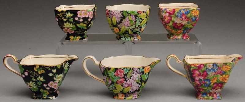 Appraisal: Lot of Chintz Pottery Cups Most are signed Royal Winton