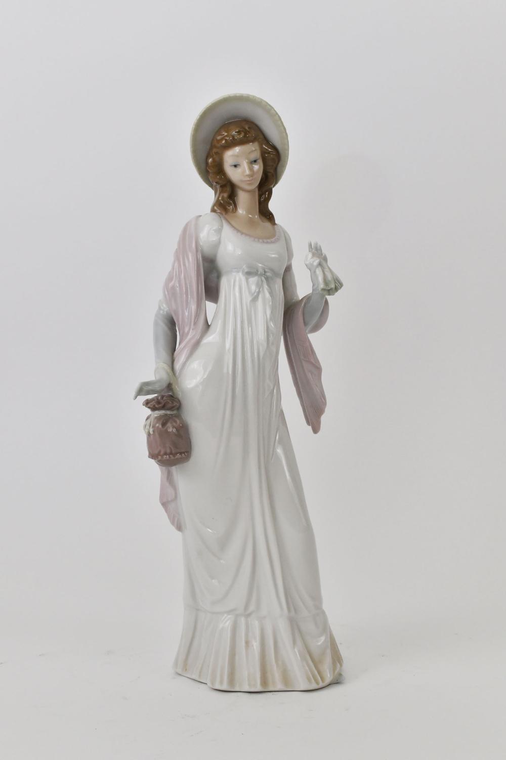 Appraisal: LLADRO PORCELAIN FIGURE OF A YOUNG LADYSigned numbered on the