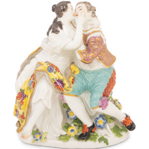 Appraisal: A Meissen Porcelain Figural Group Mid- th Century depicting an