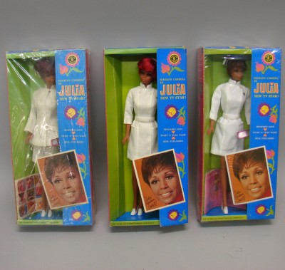 Appraisal: -Mattel Julia Nurse dolls-original boxes Julia nurse dolls Pair of